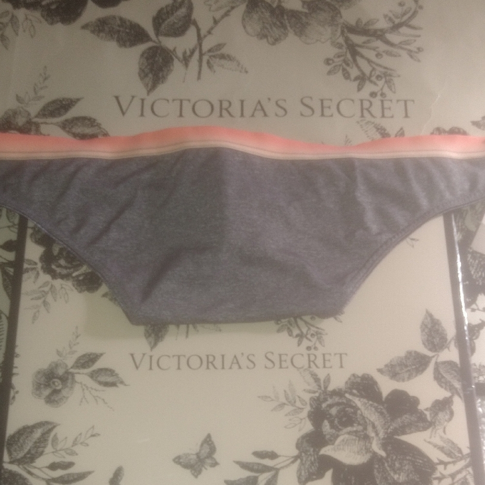 Victoria's Secret Pink and Gray Bikini Bottom